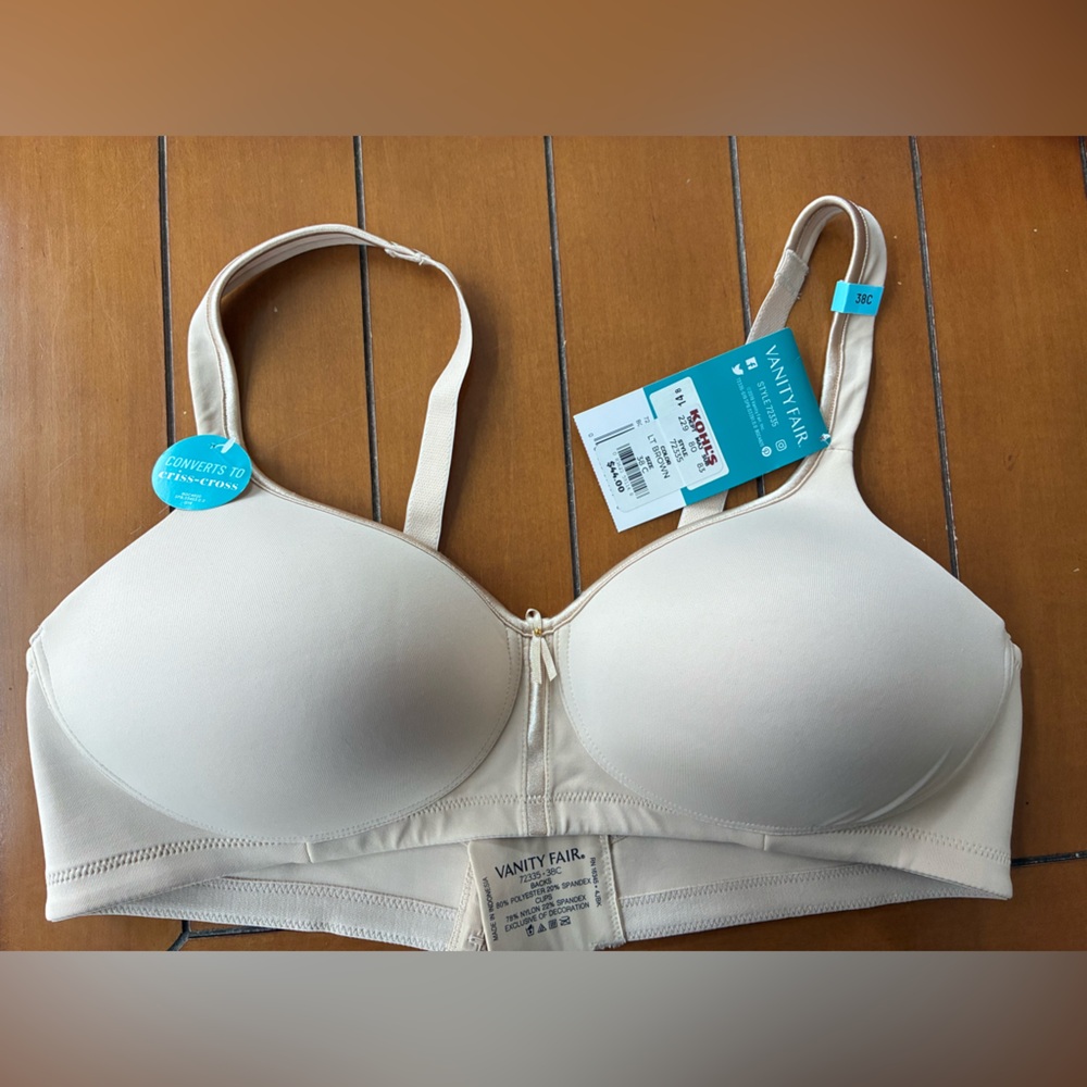 Vanity Fair Tan Bra with Comfort Straps